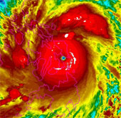 The world's strongest storm hit the Philippines