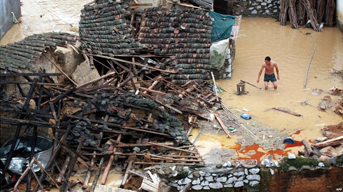 The worst flood in 55 years attacked China