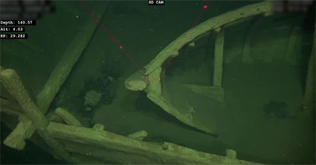The wreck was completed after 500 years on the Baltic Sea