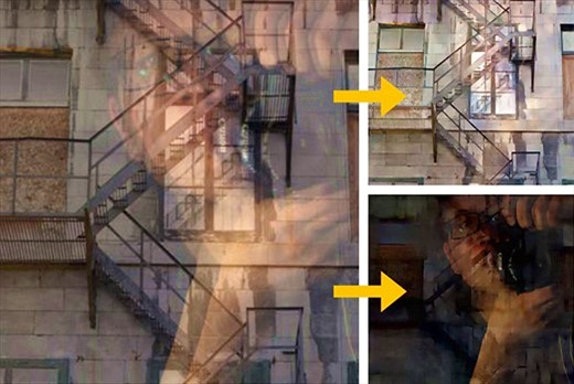 There is a solution to split the mirror image on the image