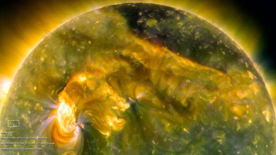 These photographs amazed solar storm
