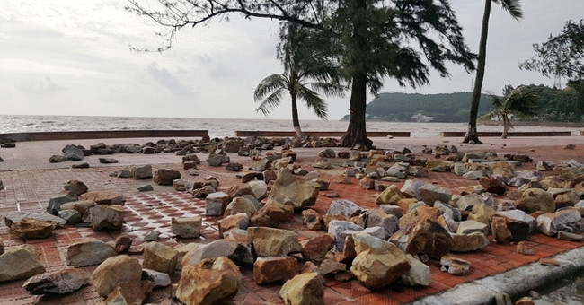 This afternoon, low pressure went to Quang Ninh - Hai Phong provinces