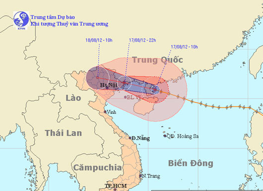 This evening the storm directly affects Quang Ninh - Hai Phong