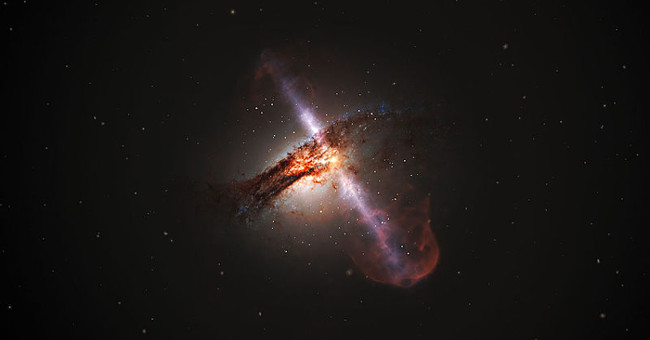 This is the surreal image of the black hole in the universe