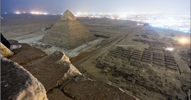 This is what you see from the top of the highest places in the world