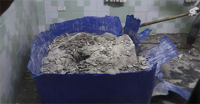 This is why the body in the concrete block is not decomposed