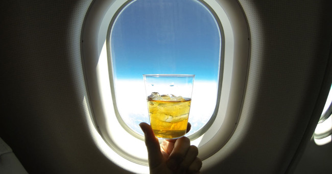 This is why you should never drink ice on an airplane