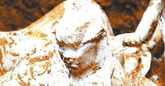 Thousand-year sphinx statue in the tomb of Tang Dynasty