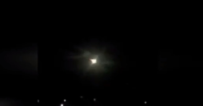 Three fireballs simultaneously lit the Chinese sky