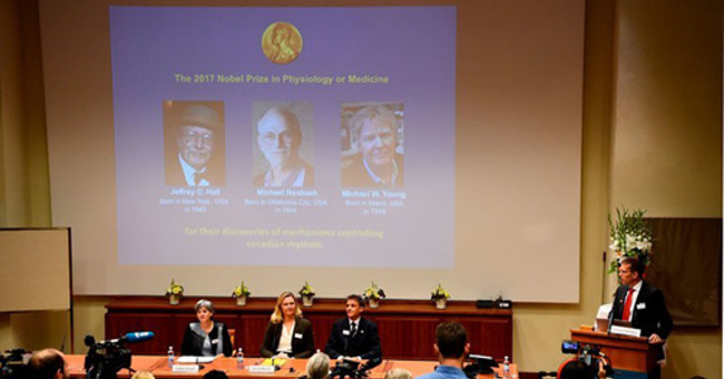 Three researchers who won the 2017 Nobel Prize in Medicine shared their honor