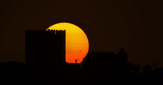 Three Sunspots viewed from Earth