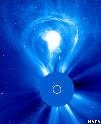 Three-dimensional image of the Sun.