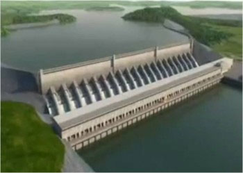 Through the world's third largest hydroelectric dam construction project