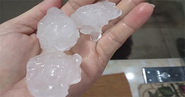 Thunderstorms and hail caused heavy damage in the Northern provinces