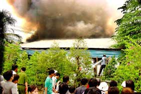 Tien Giang: big fire, burned 14 houses