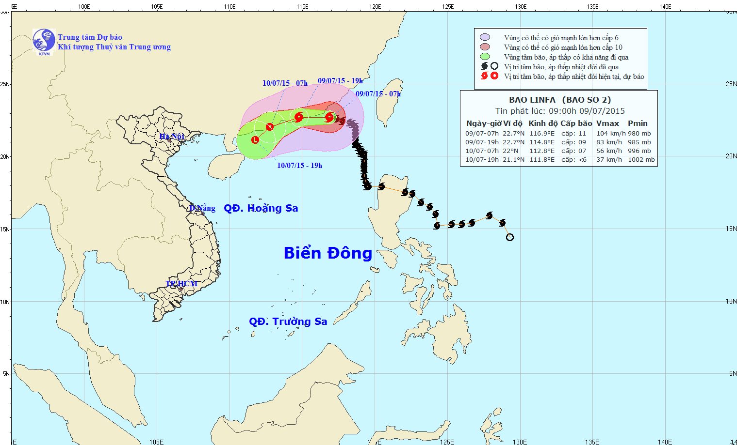 Tin latest No. 2 storm 9/7 and forecast for the next 10 days