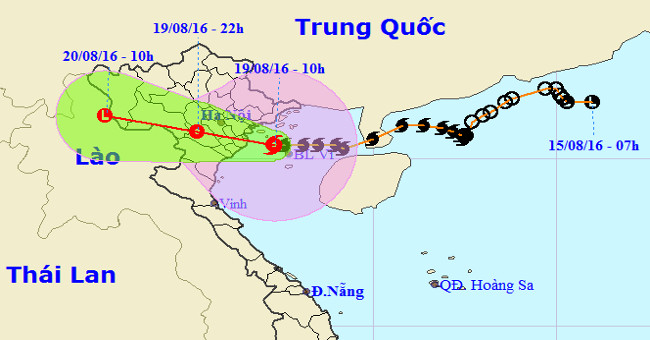 Tin latest storm No. 3: Lightning storms landed in Hai Phong - Ninh Binh