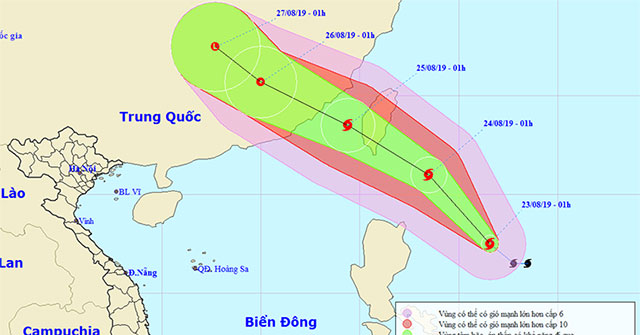 Tin storm near the East Sea: Typhoon Bailu, North and North Central thunderstorms