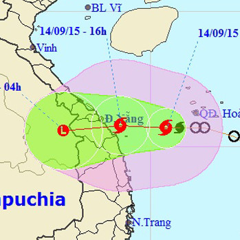 Tin storm near the shore: Storm No. 3 appeared, heading to Da Nang - Quang Ngai