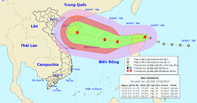 Tin storm on the East Sea: Typhoon Khanun
