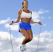 To control hunger, jump rope