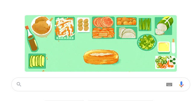 Today, Vietnamese bread appears on the Google homepage of more than 10 countries around the world