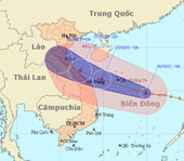 Tom Tinh storms tomorrow night into Central Vietnam