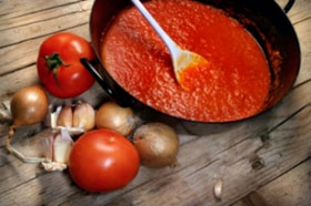 Tomato sauce should be heated several times before eating