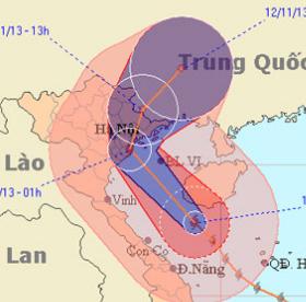 Tonight the storm landed Hai Phong, Thai Binh and Quang Ninh