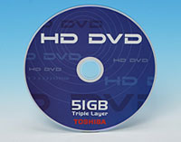 Toshiba developed a 3-layer HD DVD disc, with a capacity of 51GB