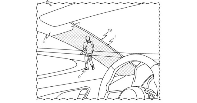 Toyota registered a patent for A-cylinder cars can see through