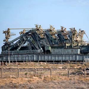 Traces of the former Soviet Union's Buran space project