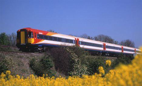 Train with fuel from soybean and rapeseed seeds
