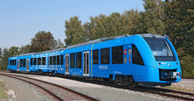 Trains do not exhaust gas, only steam