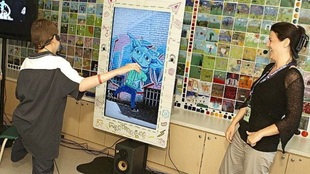 Treat children with a virtual world