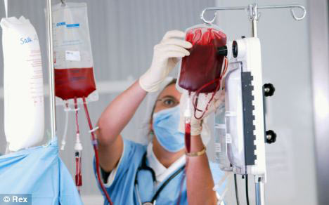 Treatment of diseases with blood made from the skin of the patient