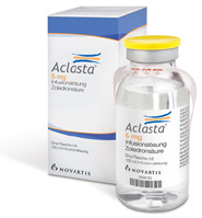 Treatment of osteoporosis with infusion