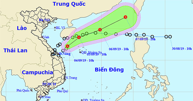Tropical depression Kajiki weakened in the East Sea