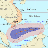 Tropical depression strengthened into storm Sonamu