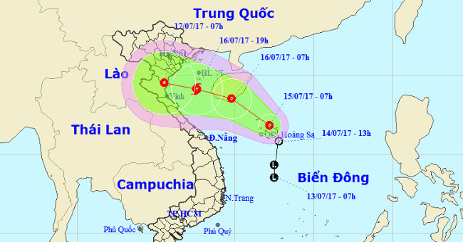 Tropical depressions are likely to become storms, towards Hai Phong ...