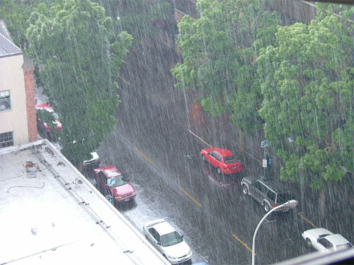 Tropical depressions cause heavy rain and thunderstorms