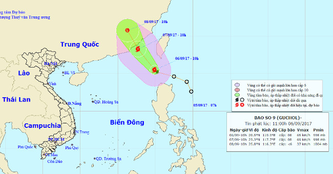 Tropical depressions intensified into storm No. 9, the North rained on a large scale