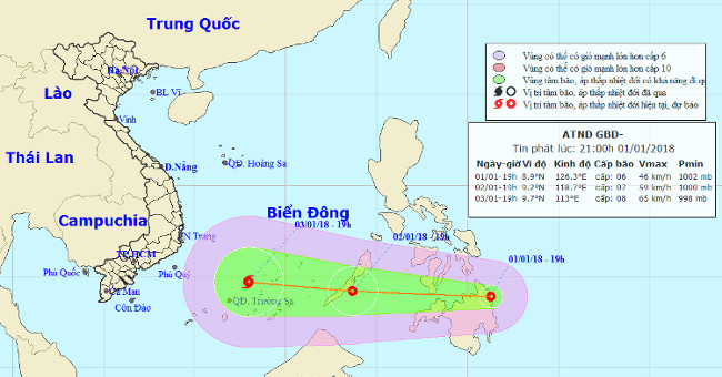 Tropical depressions move quickly to the East Sea and the cold north