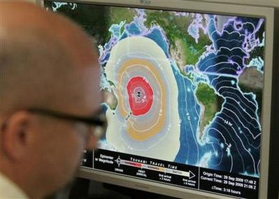 Tsunami kills 34 people in the Pacific Ocean