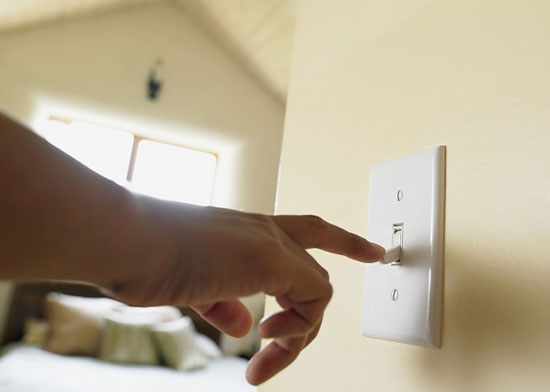Turn off the light to get a good night's sleep
