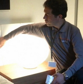 Turn on the wood touch sensor