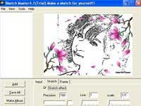 Turn the digital image into a sketch with Sketch Master