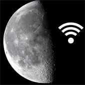 Turn the moon into a Wi Fi device