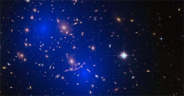 Two clusters of galaxies contain hundreds of billions of stars about to collide