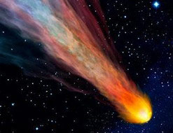 Two large meteors are flying towards Earth